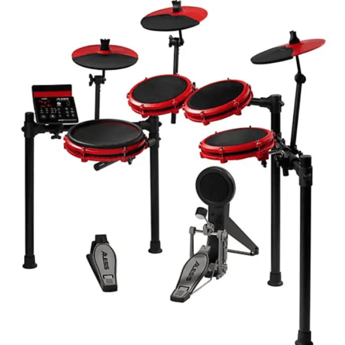 Alesis Nitro Max Kit Eight Piece Electronic Drum Kit with Mesh Heads and Bluetooth - Image 2