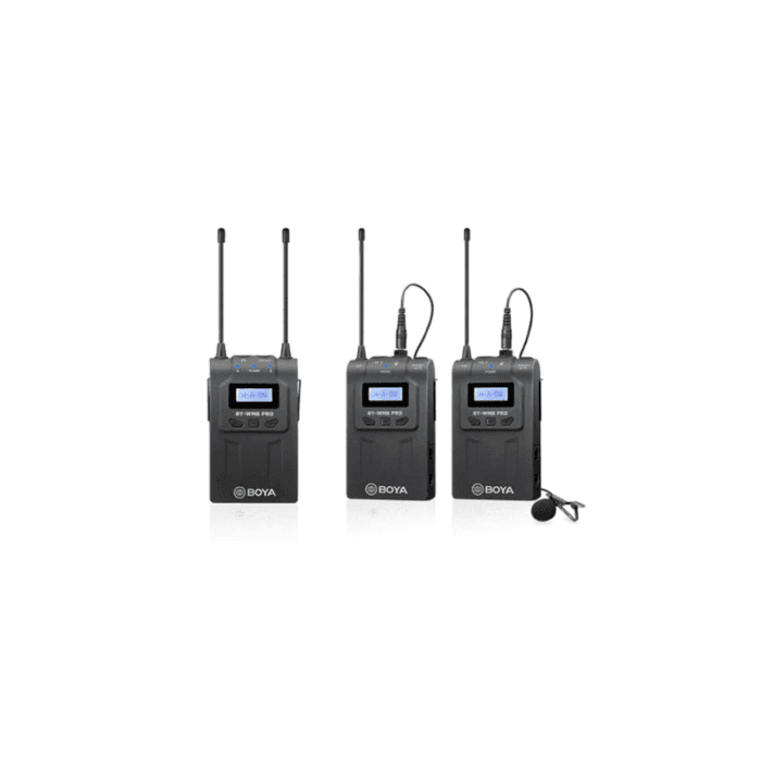 Boya by-WM8 Pro-K2 UHF Omnidirectional Dual-Channel Wireless Microphone System with One Receiver and Two Transmitter (Gray) - Image 6