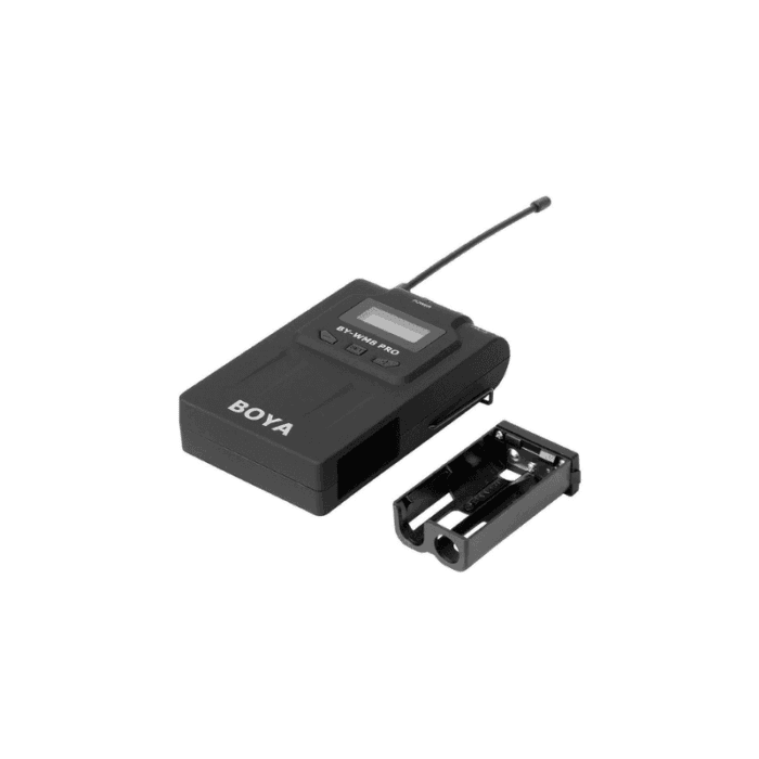 Boya by-WM8 Pro-K2 UHF Omnidirectional Dual-Channel Wireless Microphone System with One Receiver and Two Transmitter (Gray) - Image 4