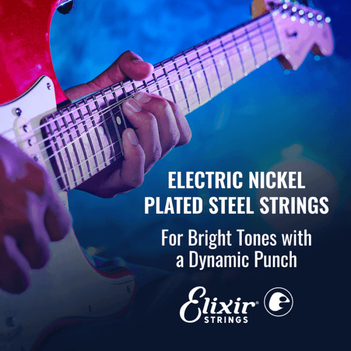 Elixir 6 String Electric Guitar Strings, Light Top Heavy Bottom 10-52, Nanoweb Coating 10/52 - Image 4