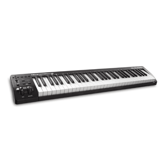 M-Audio Keystation 61MK3 | 61-Key USB MIDI Keyboard Controller with Pitch/Modulation Wheels, Free App Lessons and Software Production Suite - Image 1