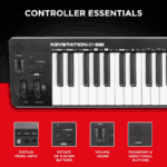 M-Audio Keystation 61MK3 | 61-Key USB MIDI Keyboard Controller with Pitch/Modulation Wheels, Free App Lessons and Software Production Suite - Image 3