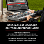 M-Audio Oxygen Pro Mini Powerful, 32-Mini-key USB MIDI Controller with Smart Controls and Auto-mapping - Image 2