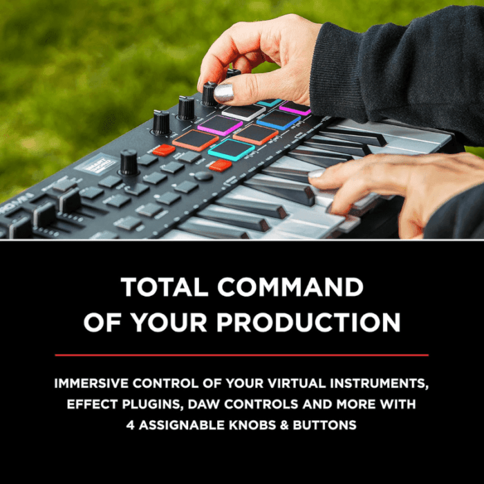M-Audio Oxygen Pro Mini Powerful, 32-Mini-key USB MIDI Controller with Smart Controls and Auto-mapping - Image 3