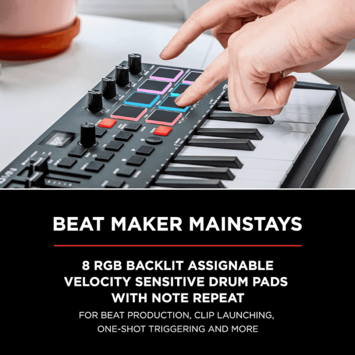 M-Audio Oxygen Pro Mini Powerful, 32-Mini-key USB MIDI Controller with Smart Controls and Auto-mapping - Image 4