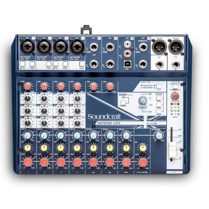 Soundcraft Notepad-12FX Small Format Analog Mixing Console - Image 1