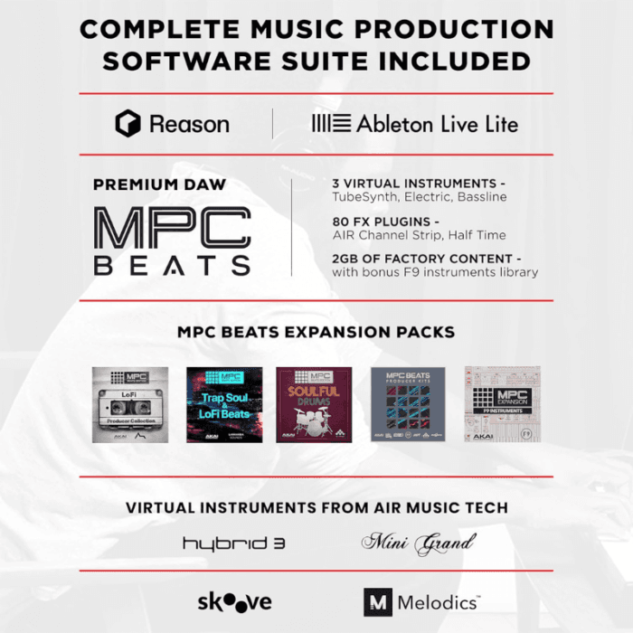 M-Audio Oxygen 49 V - 49 Key USB MIDI Keyboard Controller With Beat Pads, Smart Chord & Scale Modes, Arpeggiator and Software Suite Included - Image 8