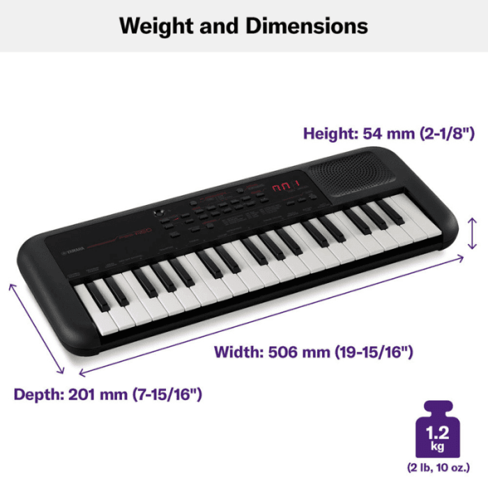 Yamaha PSS-A50 37-Keys Portable Mini Keyboard, Black - Image 6