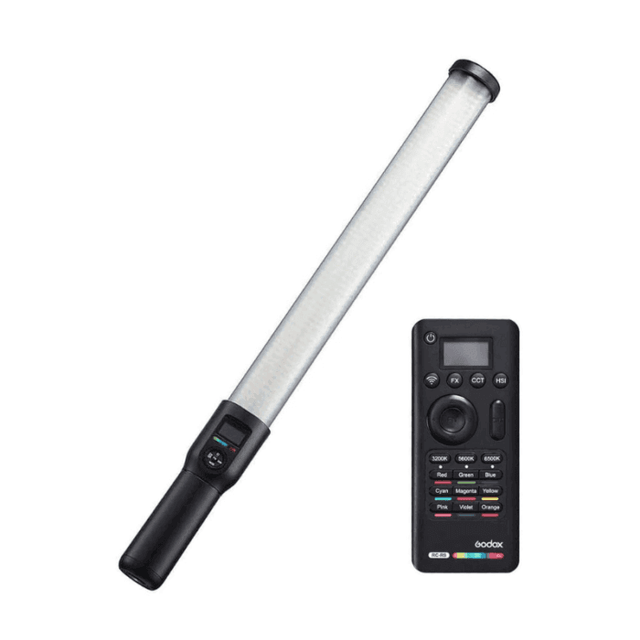 Godox LC500R with Remote RGB Stick Light | 2500K-8500K Color Temperature | 14 Lighting Effects | Light Stick with Barndoor & Carry Bag - Image 2
