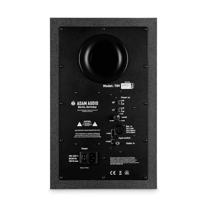 ADAM Audio T8V Studio Monitor Single Wired 20 Watts Woofer (Black) - Image 3