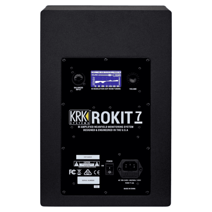KRK RP7 Rokit G4 Professional Bi-Amp 7" Powered Studio Monitor Black  Single - Image 3