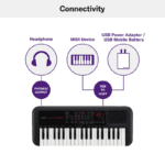 Yamaha PSS-A50 37-Keys Portable Mini Keyboard, Black - Image 7