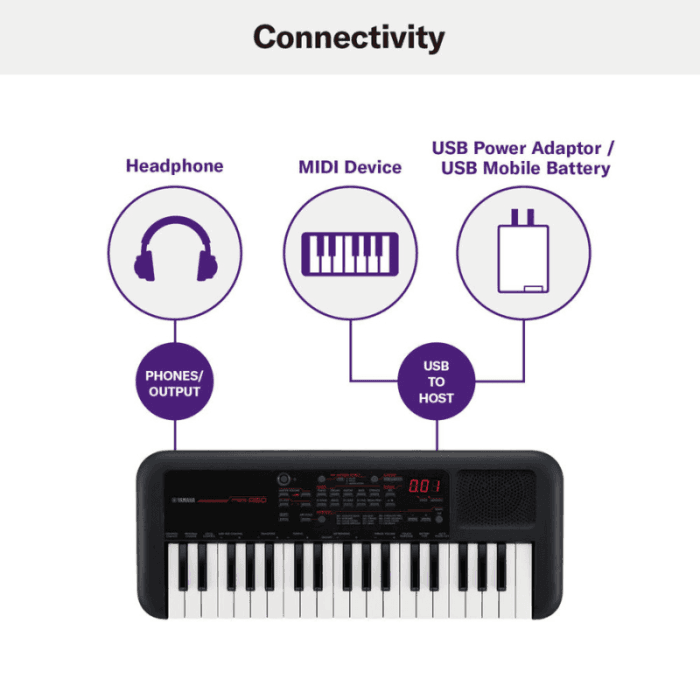 Yamaha PSS-A50 37-Keys Portable Mini Keyboard, Black - Image 7