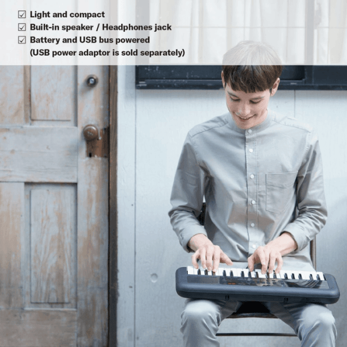 Yamaha PSS-A50 37-Keys Portable Mini Keyboard, Black - Image 4