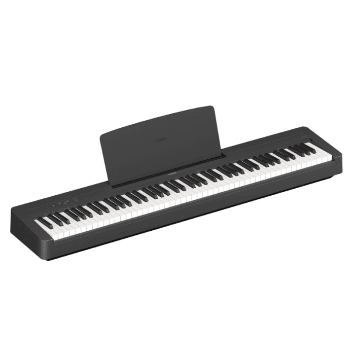 Yamaha P-145B 88-Key Weighted Action Portable Digital Piano with Power Supply, great for beginners (Adaptor Included) - Image 1