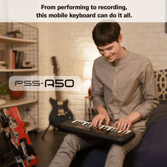 Yamaha PSS-A50 37-Keys Portable Mini Keyboard, Black - Image 2