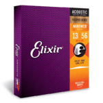 Elixir Strings Acoustic Phosphor Bronze Strings NANOWEB Coating, 6-String, Medium 13/56