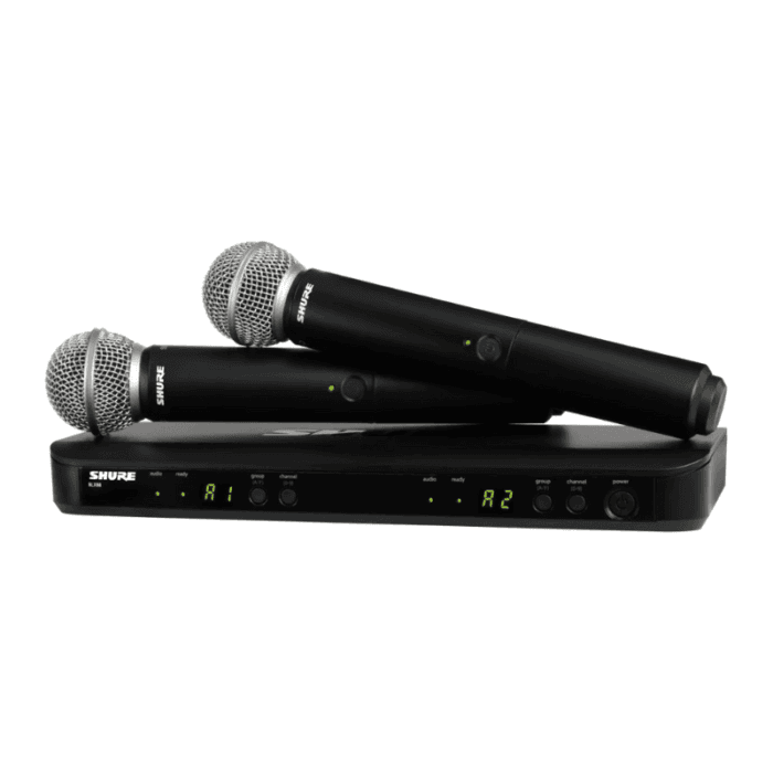 Shure BLX288/SM58 Dual Channel Wireless Microphone System - Image 1