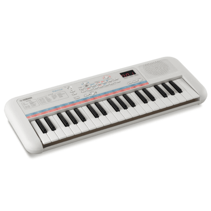 Yamaha Remie PSS-E30 37-Key Portable Mini Keyboard, White - Image 1