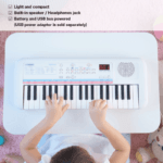 Yamaha Remie PSS-E30 37-Key Portable Mini Keyboard, White - Image 4